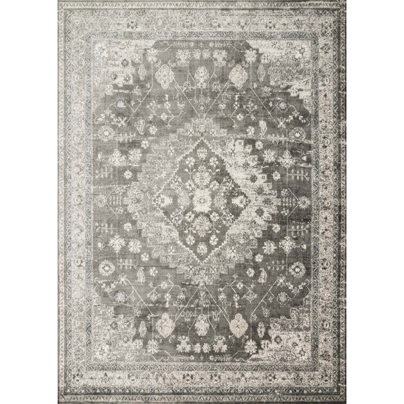 Donald Viscose Oriental Indoor Rug, Rectangle 9'2" x 12'2"