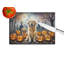 Grande planche à découper en verre Golden Retriever Spooky Halloween
