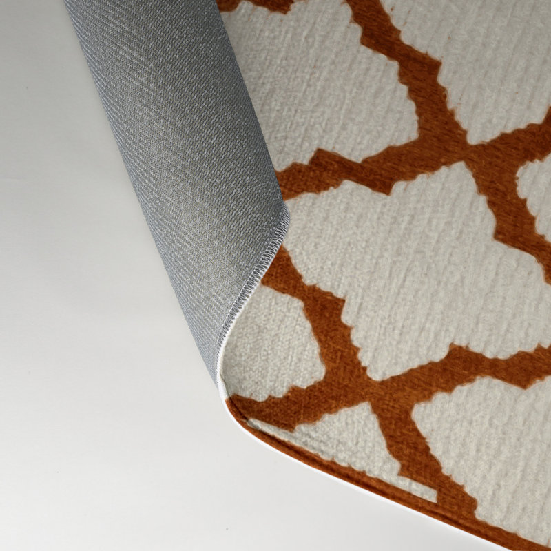 Tapis intérieur et extérieur beige Trellis, Rectangle 9 pi x 12 pi