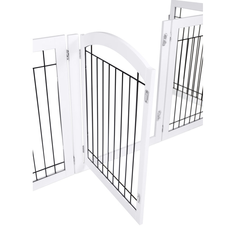 Barrière pour animaux autoportante, Blanc