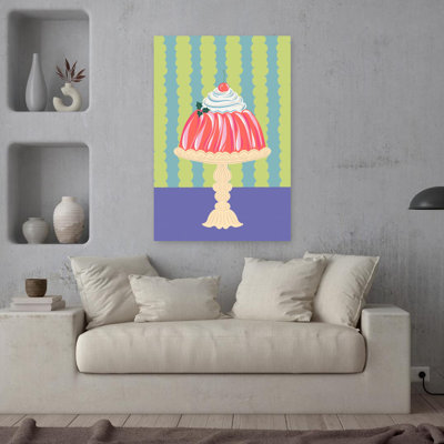 Dashiell Contemporary Art Colorful Retro Vintage Winter Wall Art - Wrapped Canvas Print
