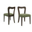 Ensemble de 2 chaises d'appoint en bois d'hévéa avec sièges rembourrés Modern Minimalist-261599504-261599509