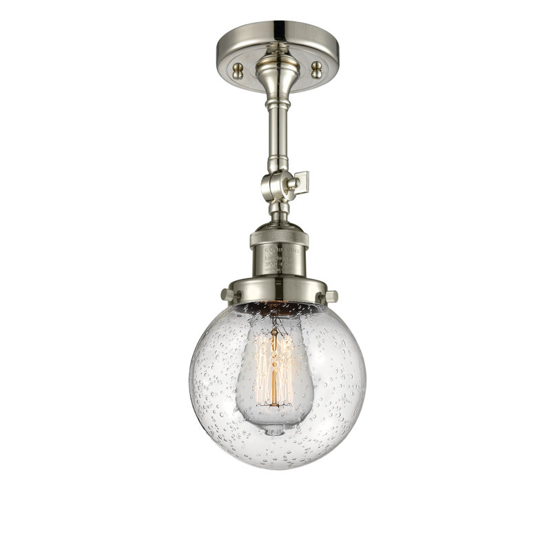 Clementina Dimmable Bath Sconce, Seedy, Polished Nickel, Bulb Not Included
