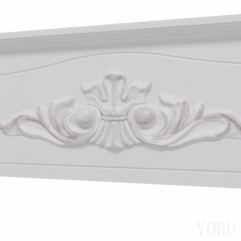 Manteau de foyer en bois de sapin, 113,7 cm (L) x 101,6 cm (H), pour poêle électrique autoportant, blanc vieilli