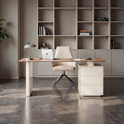 Durable Lacquered Storage Cabinet Desk
