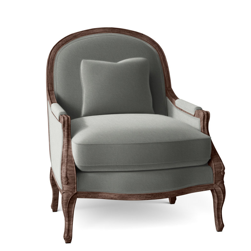 Adair Upholstered Armchair, Walnut, Pewter (9953 65)