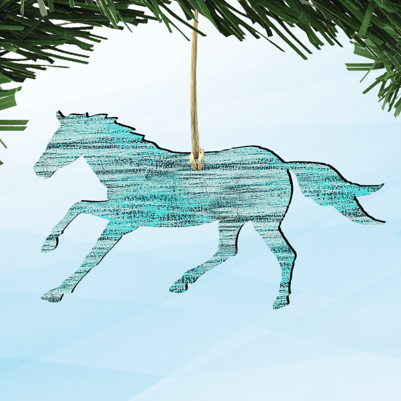 Figurine suspendue cheval