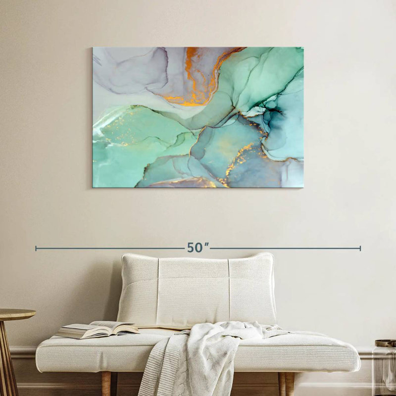 Avery Green Bronze Abstract, 26" H x 39" W
