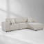 Canapé modulaire réversible de 104 po en lin beige