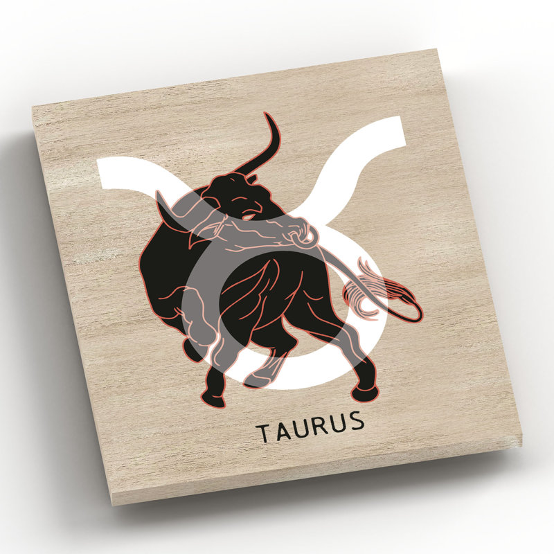 Kana Zodiac Wall Decor on Solid Wood