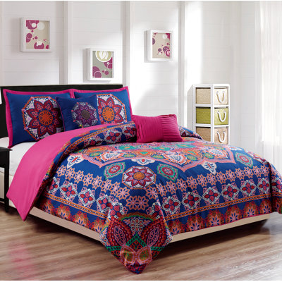 Eclectic Polyester Floral Comforter