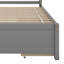 Lit plateforme en bois avec tiroirs et tête de lit-607204006