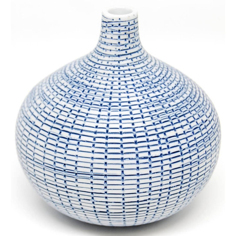 Vase de table Anaaya, Noir, H 3,4 po x l 3,2 po x P 3,2 po
