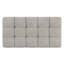 Banc repose-pieds rectangulaire avec rangement capitonné en tissu d'apparence lin 33 po Sienna-939539997