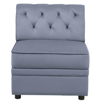 Fauteuil d'appoint, fauteuil modulaire sans accoudoirs