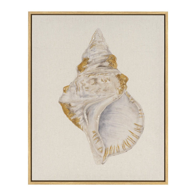 Magic Shells I Framed Embellished Canvas by Art Brand Studios