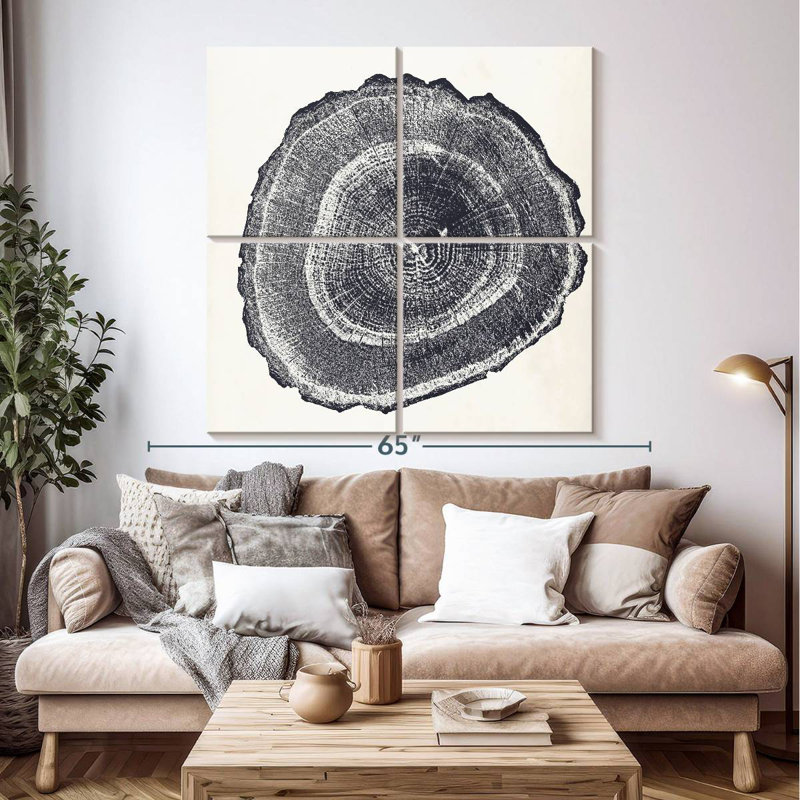 Harnek Tree Ring I, 50" H x 50" W