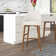 Loyd Upholstered Counter Stool with Solid Wood Frame