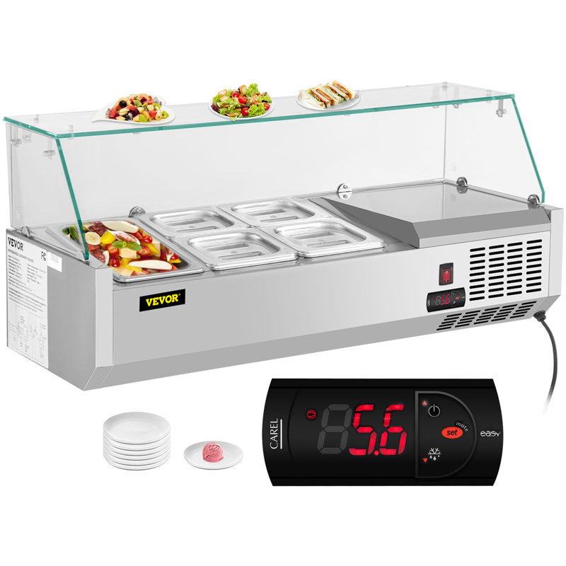 Vitrine réfrigérée 0,3 pieds cubes VEVOR - 39,4 po