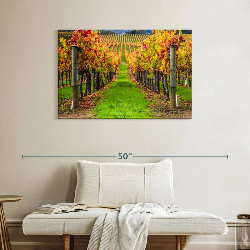 Yarlin California Spring Vineyard, H 26 po x l 39 po