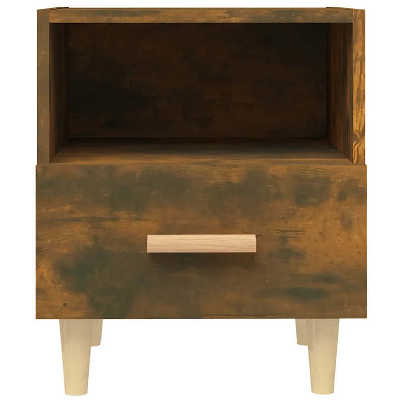 Marazi 40cm W Bedside Table, Smoke Oak, Individual