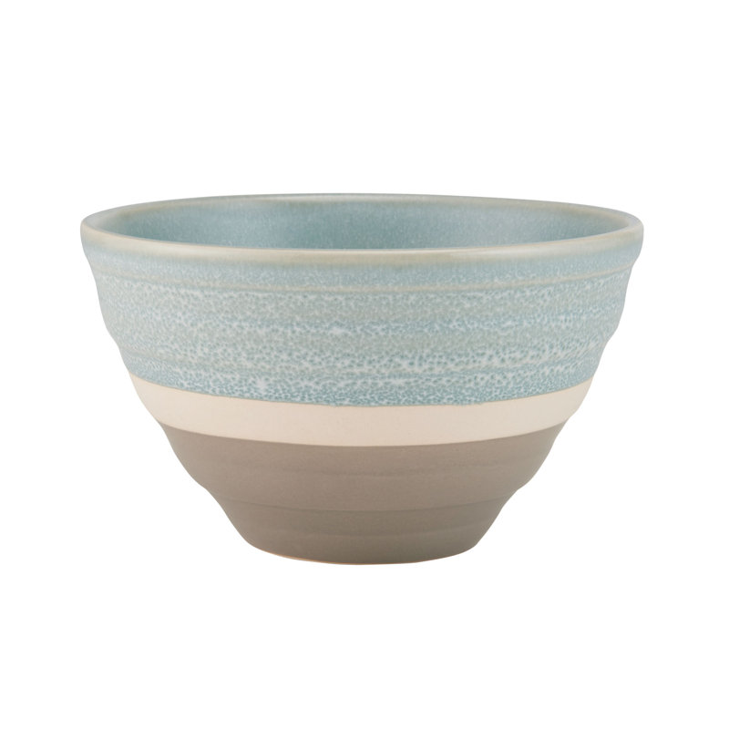 Blue and White Variegated Glaze Ceramic Dinnerware Set, Service for 4