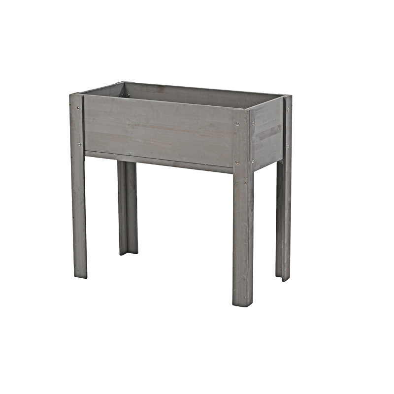 Raised Garden Bed Elevated Wooden Planter Box With Legs, 30.01" H x 31.01" W x 16.01" D, Gray