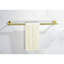 Porte-serviettes 9 pièces pour salle de bain en acier inoxydable - or brossé, finition anticorrosion, garantie de durabilité accrue