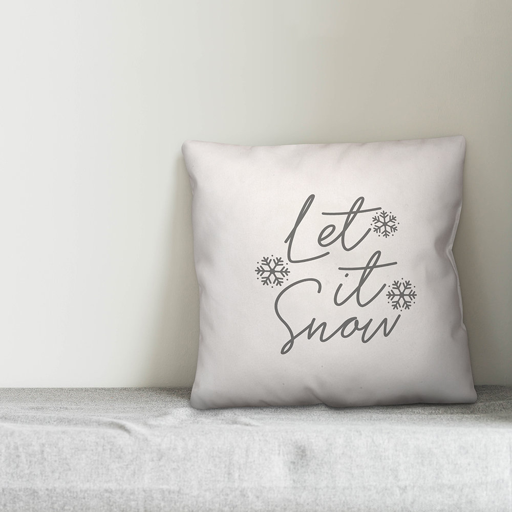  Let It Snow Throw Pillow Cover Designs Direct Creative Group 