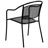 Chanea 35.5" Square Commercial Grade Steel Patio Table with 4 Round Back Chairs by Flash Furniture-484497066