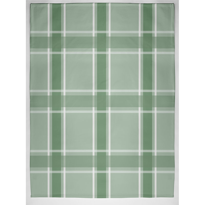 Stutz Plain Weave / Muslin Throw Blanket, Green