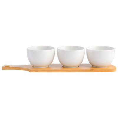 Gibson Ceramic Chips And Dip Platter