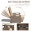 Fauteuil inclinable d'extérieur, fauteuil inclinable avec osier tissé à la main