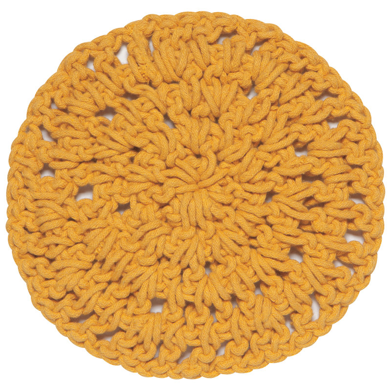 Round 1 Piece Trivet, Yellow