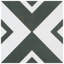 Twenties 8" x 8" Ceramic Patterned Wall & Floor Tile