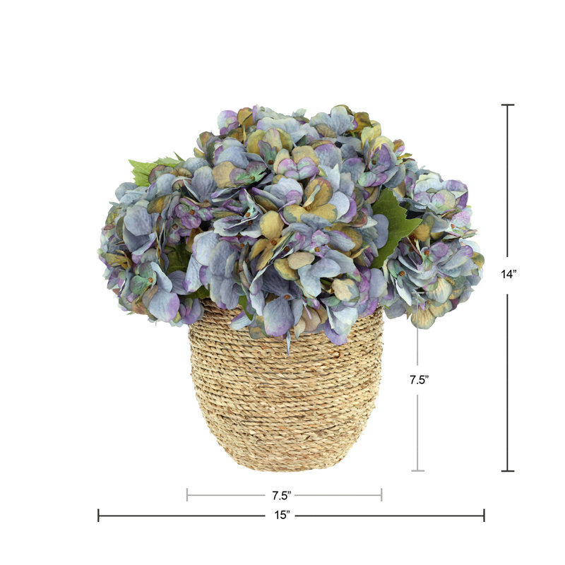 Fall Hydrangea Floral Arrangement, Blue