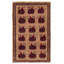 Tapis brun foncé Saim Rare War 2 pi 9 po x 4 pi 5 po