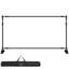 Support de fond de scène 2,4 x 2,4 m (8 x 8 pi), réglable et robuste, avec sac de transport. Parfait pour les fêtes, mariages, photomatons et salons professionnels.-86875422