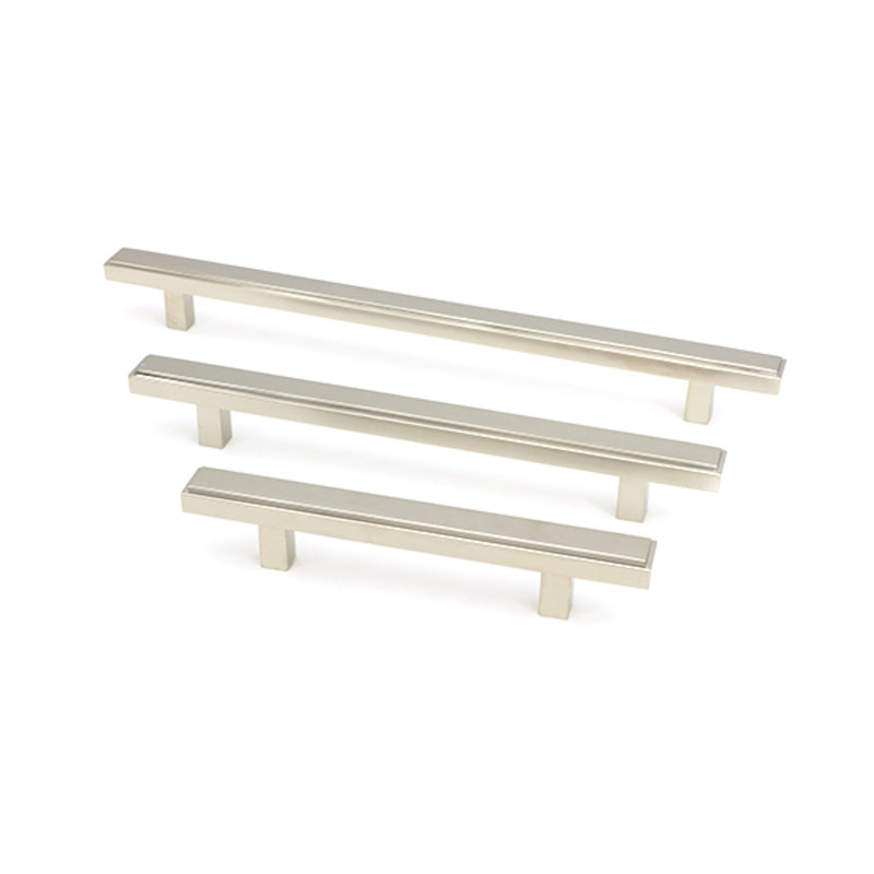 Polished Chrome Scully Pull Handle - Small, 9.6 cm, Polished Nickel