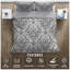 Polycotton Damask Duvet Cover Set with Matching Pillowcases - Soft Yarn Bedding-5416104-5416107