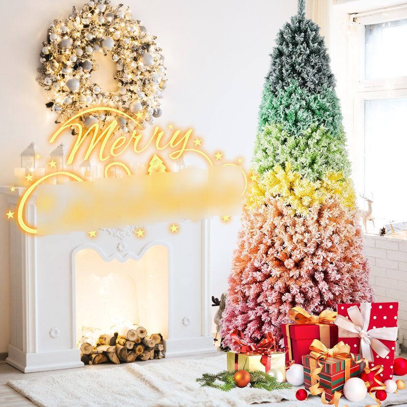 Arbre de Noël artificiel enneigé 6 pi