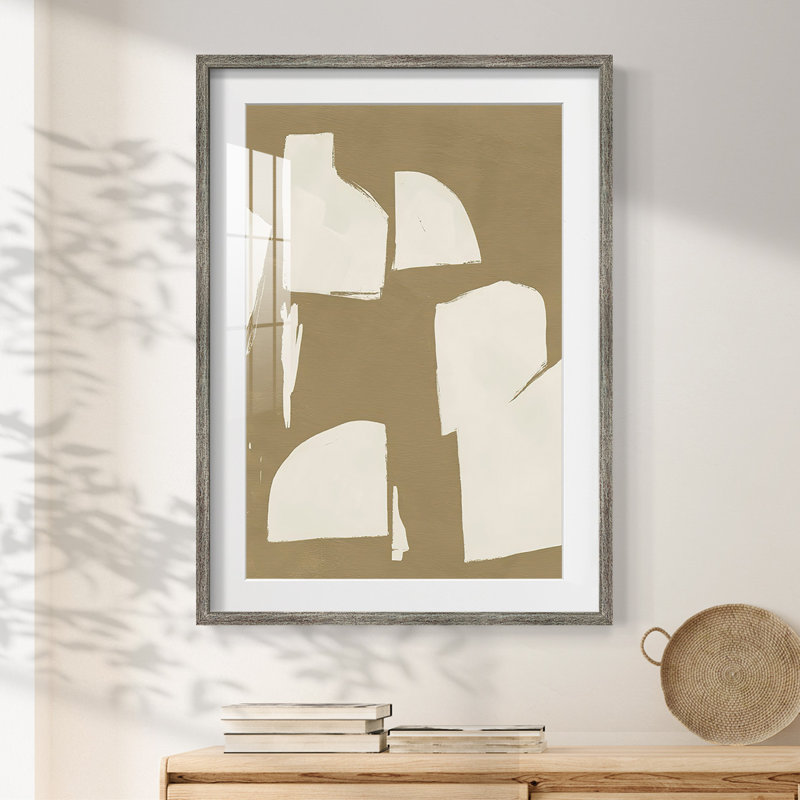 «ChunkyAb Abstract», reproduction encadrée, Vieilli, H 28,5 po x l 20,5 po