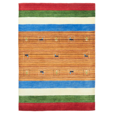 Kashkuli Gabbeh Copper Rug 4'1" x 5'9"