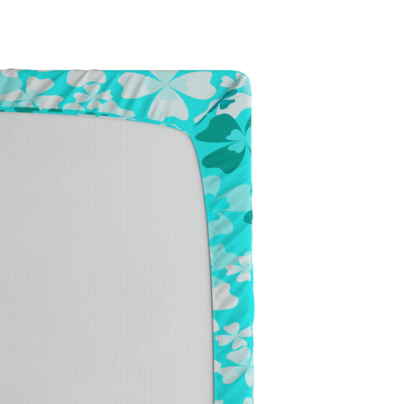 Microfiber Floral Fitted Sheet, Twin Fitted Sheet, Floral