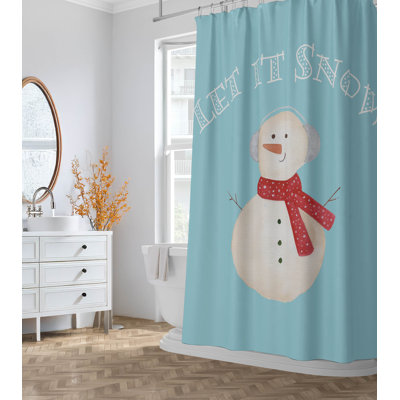Let it Snow Ultra-Thin Lightweight Shower Curtain