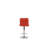 Bar Stool In Red, Chrome
