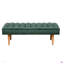 Repose-pieds capitonné en velours Accent Channel-369859663