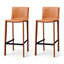 Chaise d'appoint orange à dossier solide (ensemble de 2)-182399080-182399083