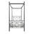 1Pc Twin Platform Canopy Bed
