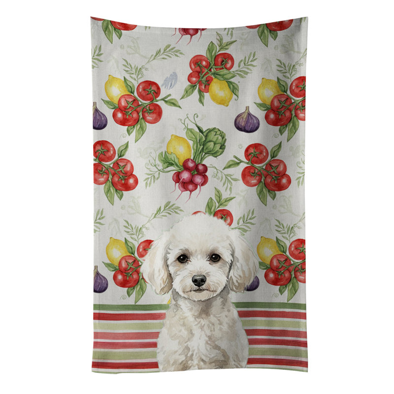 Serviette de cuisine Toy, Toy White Poodle